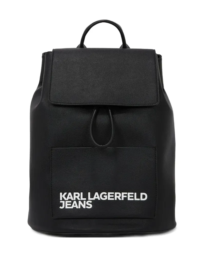 Karl Lagerfeld Rucksack mit Logo-Print - Schwarz Schwarz