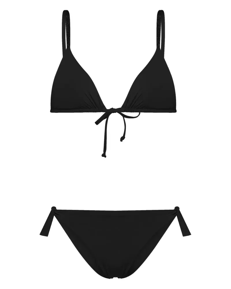 FISICO-Cristina Ferrari Klassischer Triangel-Bikini - Schwarz Schwarz