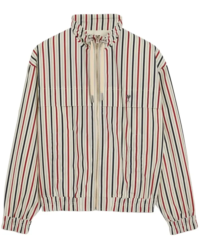 AMI Paris La Plage Ami Jacke mit Reißverschluss - Nude Nude