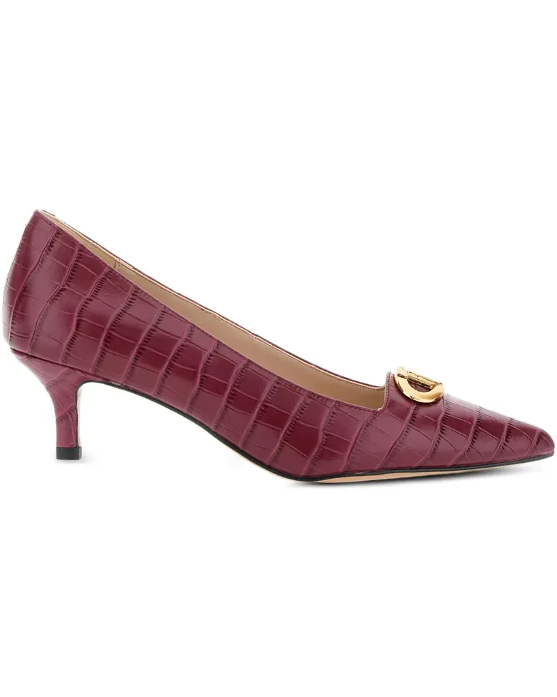 Twin-Set Pumps mit Kroko-Optik 50mm - Rot Rot