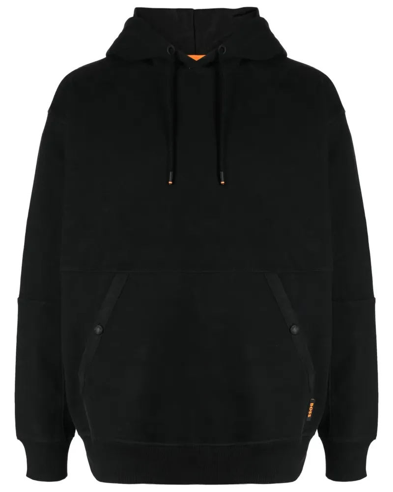 HUGO BOSS Hoodie mit Logo - Schwarz Schwarz