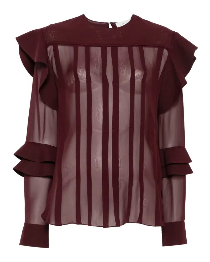 Lanvin Langärmelige Bluse - Rot Rot