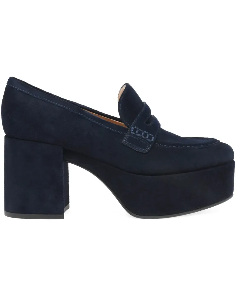 Gianvito Rossi Jenna platform loafers - Blau Blau