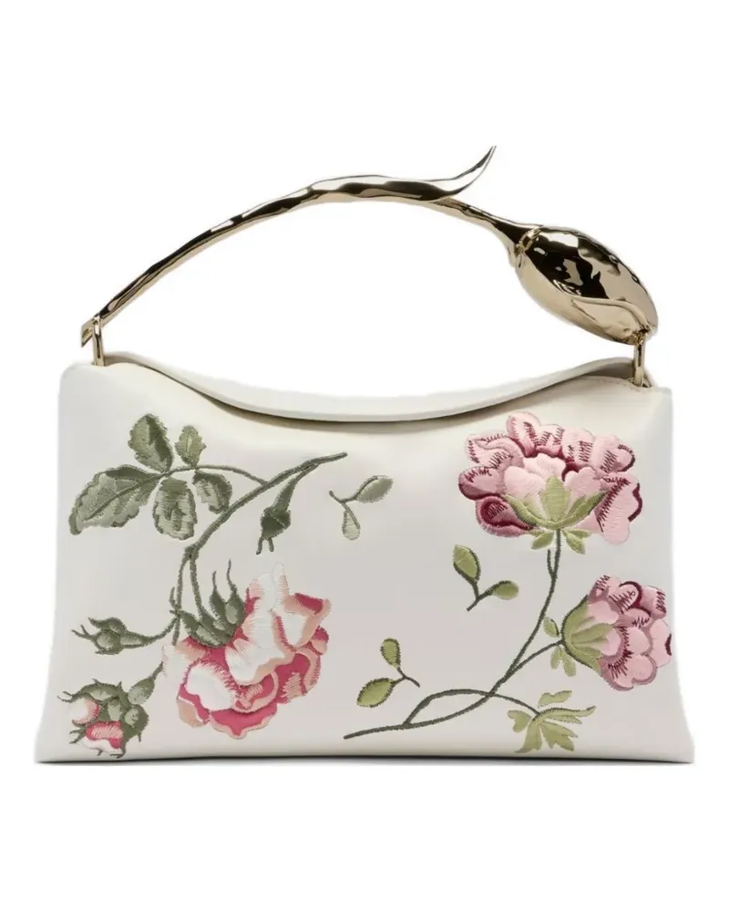 Erdem midi Bloom tote bag - Weiß Weiß