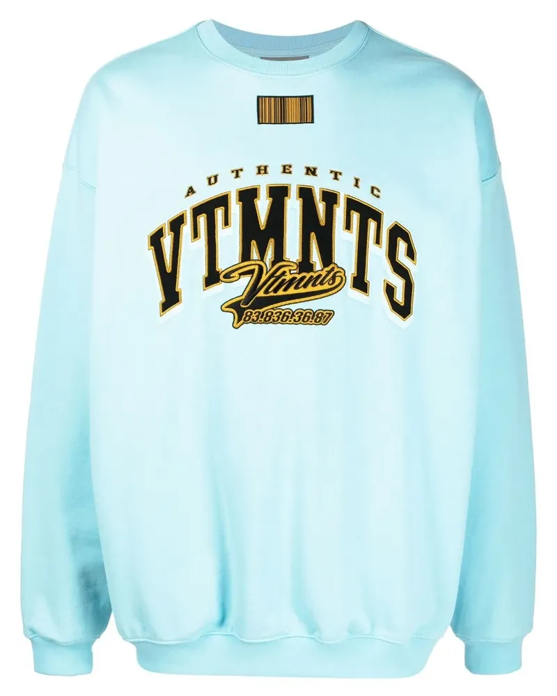 VTMNTS Sweatshirt mit Rundhalsausschnitt - Blau Blau