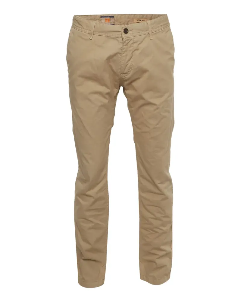 HUGO BOSS slim-fit cotton chino trousers - Nude Nude