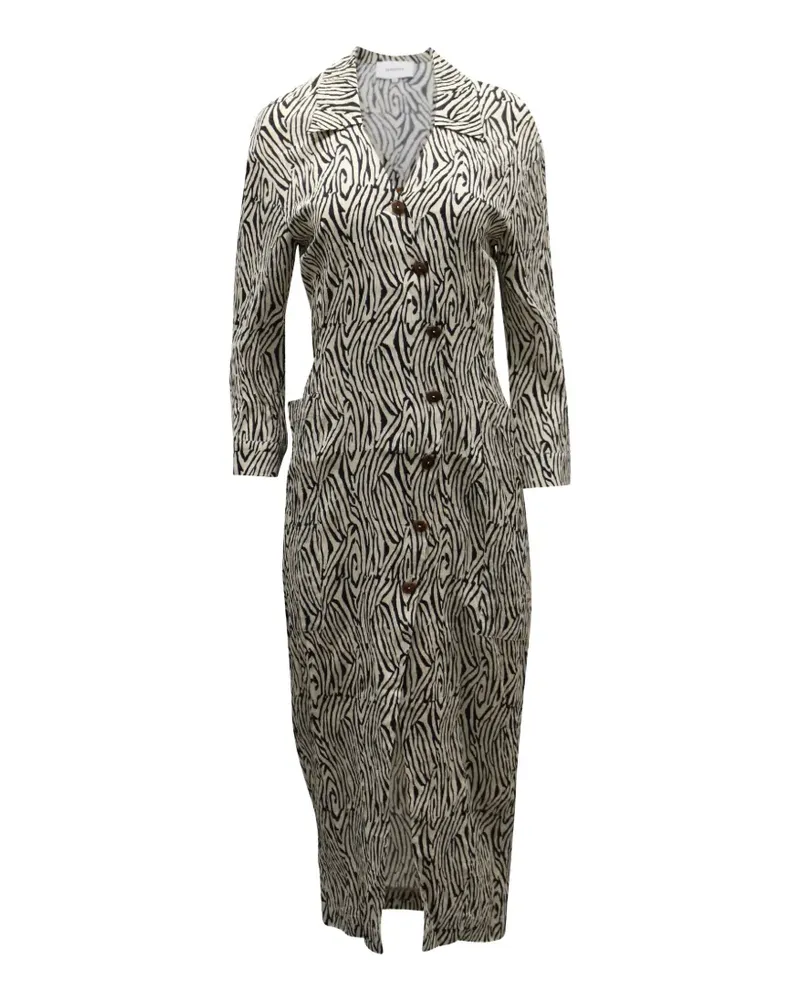 Nanushka Kleid mit Zebra-Print - Nude Nude