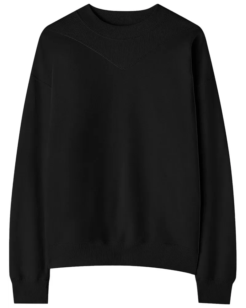 Jil Sander Sweatshirt mit Logo-Stickerei Schwarz