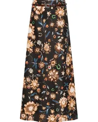 Dorothee Schumacher Maxirock mit Blumen-Print Schwarz