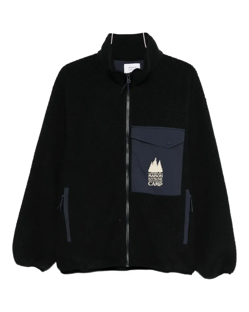 Kitsuné zip-fastening jacket - Schwarz Schwarz