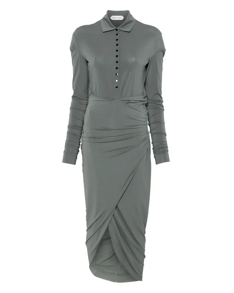 Alberta Ferretti Drapiertes Jersey-Kleid - Grau Grau