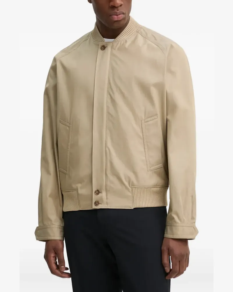 Filippa K ribbed-hem bomber jacket - Nude Nude