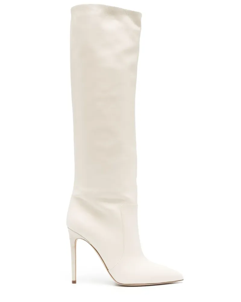 Paris Texas Kniehohe Stiletto-Stiefel 110mm - Nude Nude