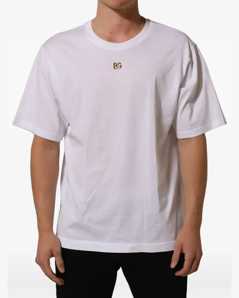 Dolce & Gabbana T-Shirt mit DG - Weiß Weiß