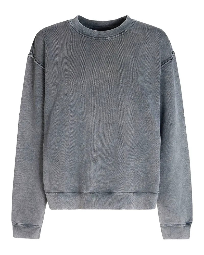 Haikure faded rear-slit sweatshirt - Grau Grau