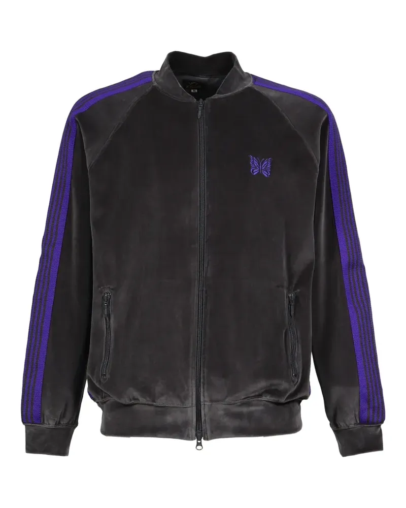 NEEDLES Sportjacke mit geripptem Kragen - Schwarz Schwarz