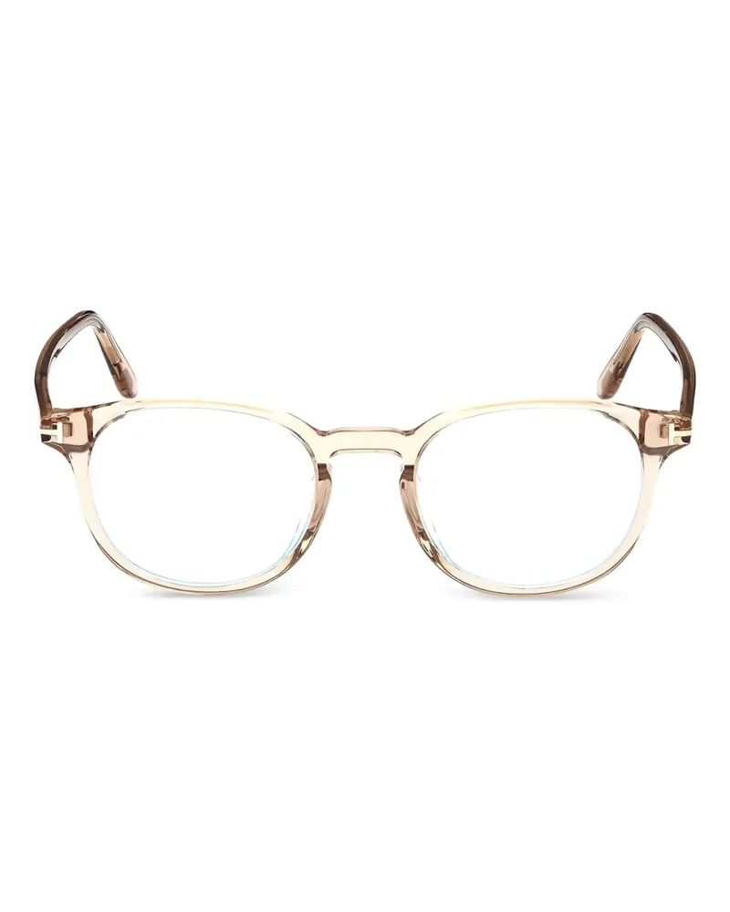Tom Ford Brille mit rundem Gestell - Braun Braun