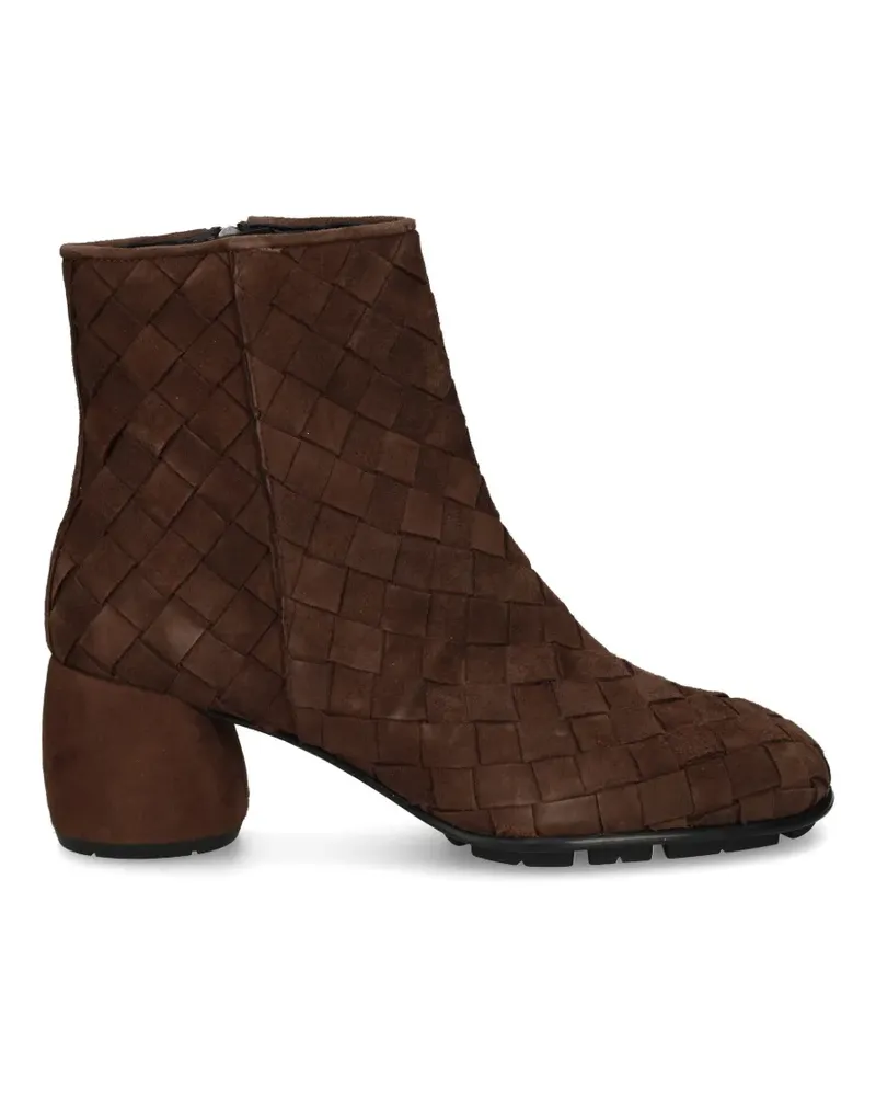 Pons Quintana Stiefeletten mit Webmuster - Braun Braun