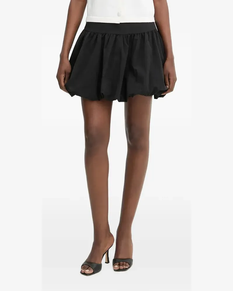 Morgan gathered bubble-hem mini skirt - Schwarz Schwarz