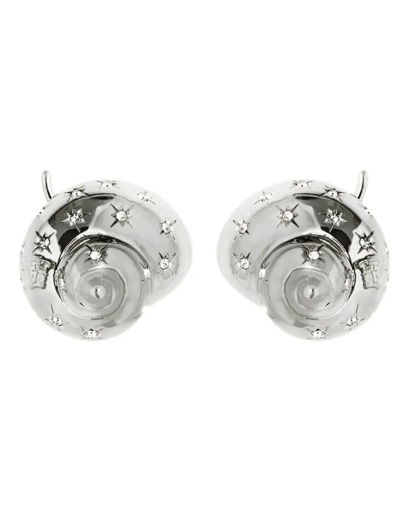 Versace Ohrringe mit Kristallen - Silber Silber