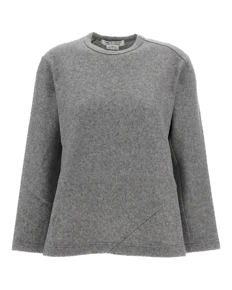 Comme des Garçons Sweatshirt mit asymmetrischer Naht - Grau Grau
