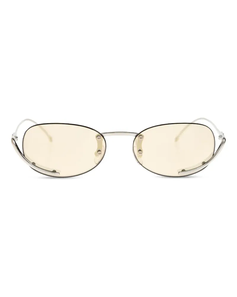 Diesel oval-frame sunglasses - Silber Silber