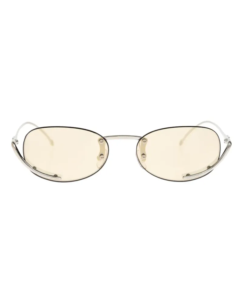 Diesel oval-frame sunglasses - Silber Silber