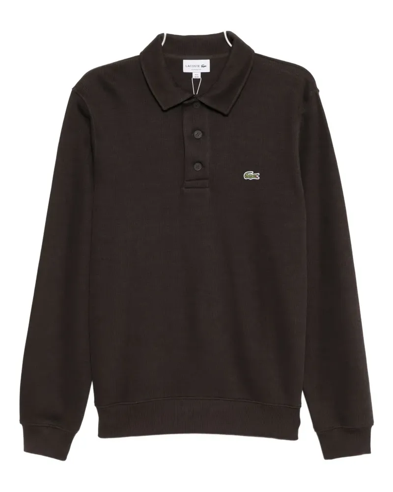 Lacoste Poloshirt mit Logo-Stickerei - Braun Braun