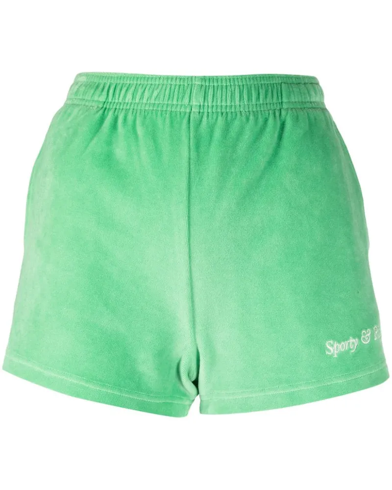 SPORTY & RICH Tennis Club Shorts Grün