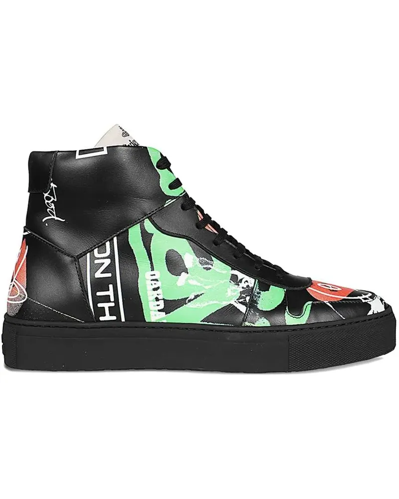 Vivienne Westwood High-Top-Sneakers aus Leder - Schwarz Schwarz