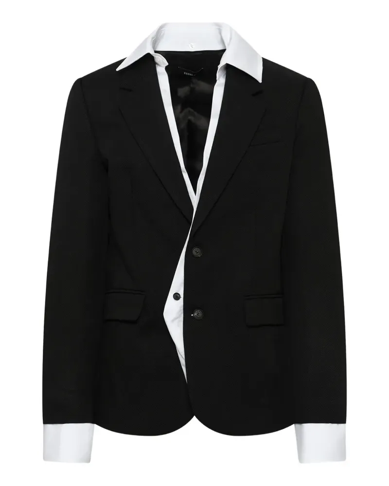 Egonlab Illusion tailored jacket - Schwarz Schwarz