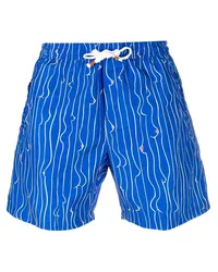 Reina Olga Badeshorts mit Print Blau