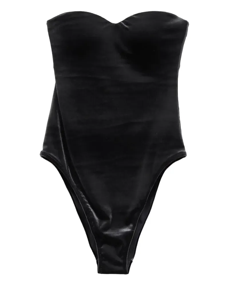 Balenciaga Badeanzug mit Herzausschnitt - Schwarz Schwarz
