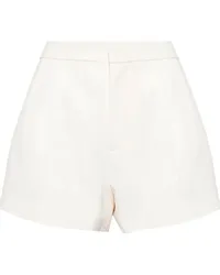 Alexis Hoch sitzende Bundfaltenshorts Weiß