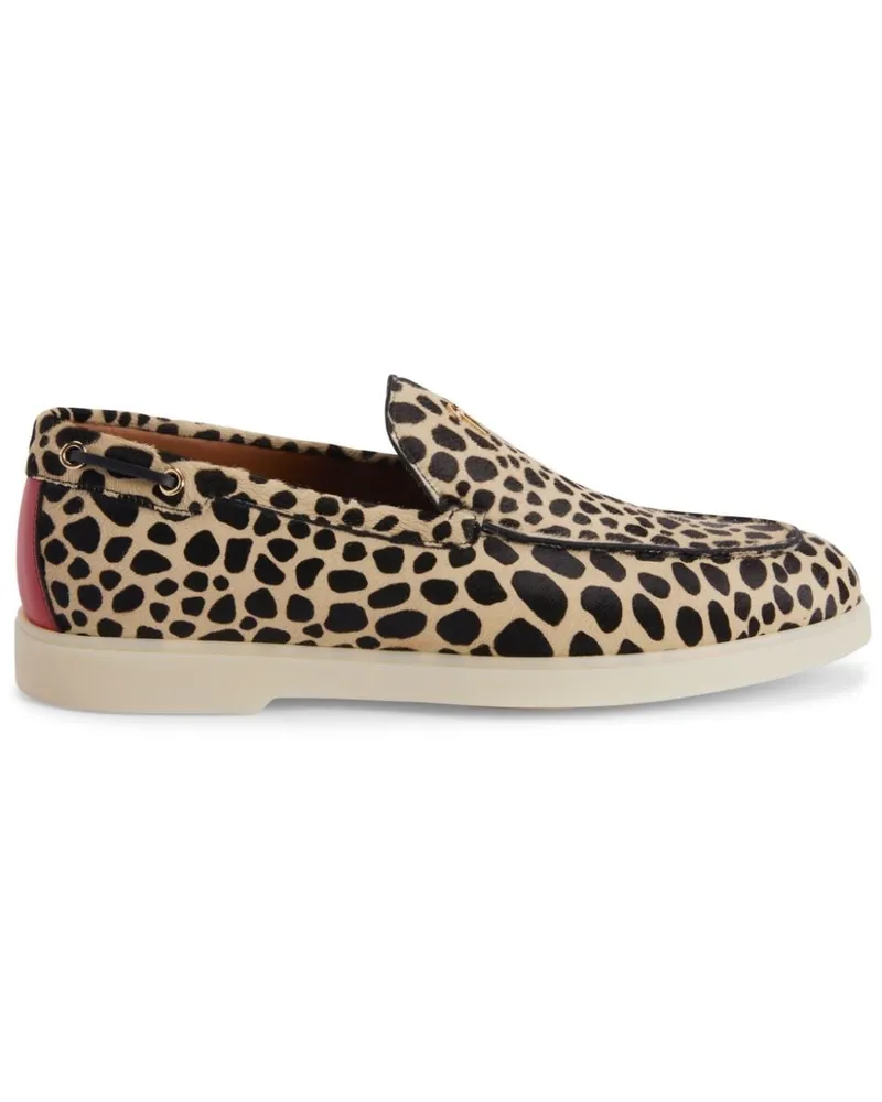 Giuseppe Zanotti The Maui Loafer mit Leoparden-Print - Nude Nude