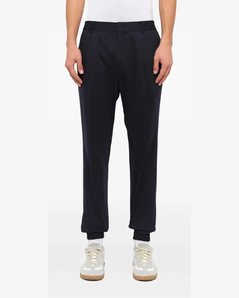 JUUN.J pleated-detail track pants - Schwarz Schwarz