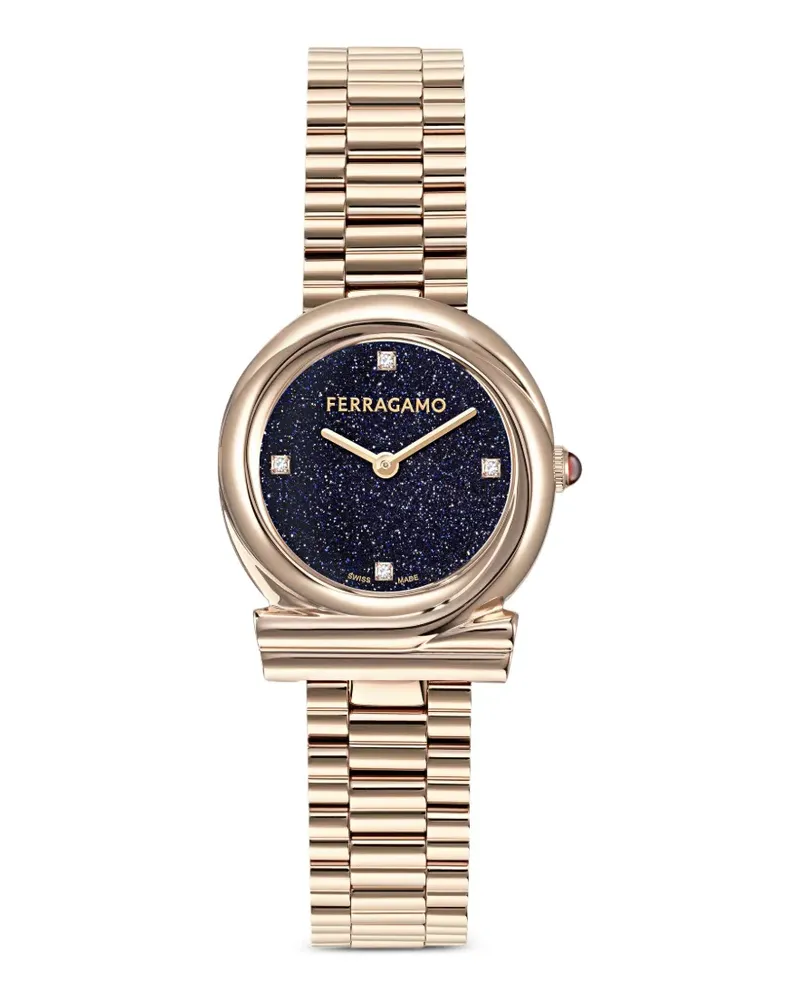 Ferragamo Gancini Twisted 28mm watch - Blau Blau