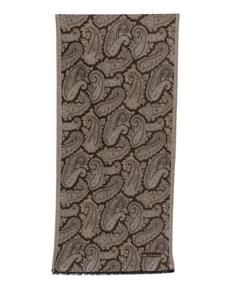 Kiton Schal mit Paisley-Print - Braun Braun
