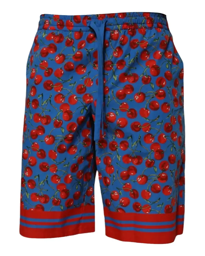 Dolce & Gabbana Shorts mit Kirschen-Print - Blau Blau
