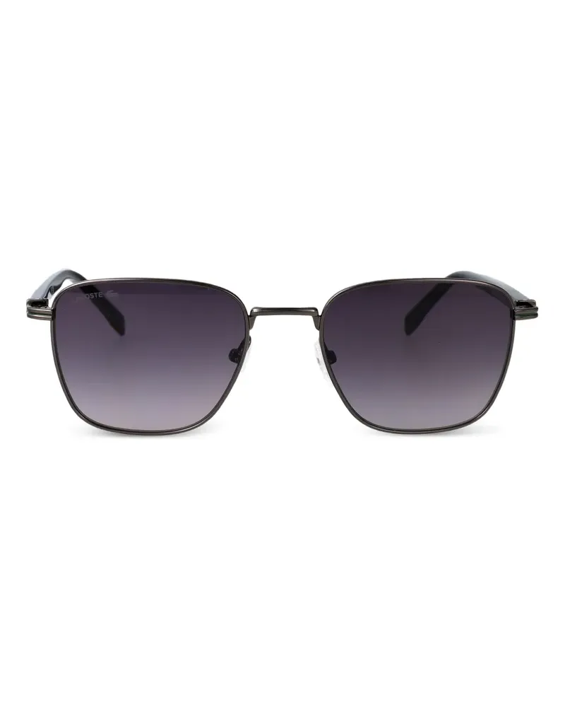 Lacoste Sonnenbrille mit eckigem Gestell - Grau Grau