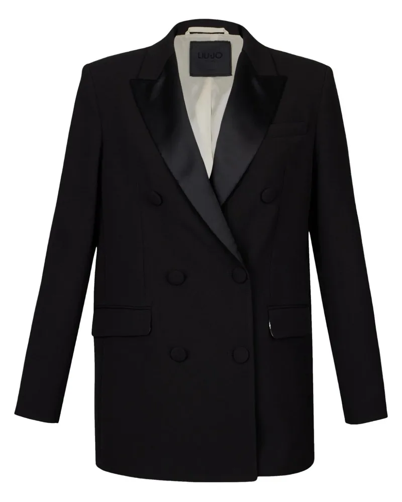 Liu Jo Doppelreihiger Blazer - Schwarz Schwarz