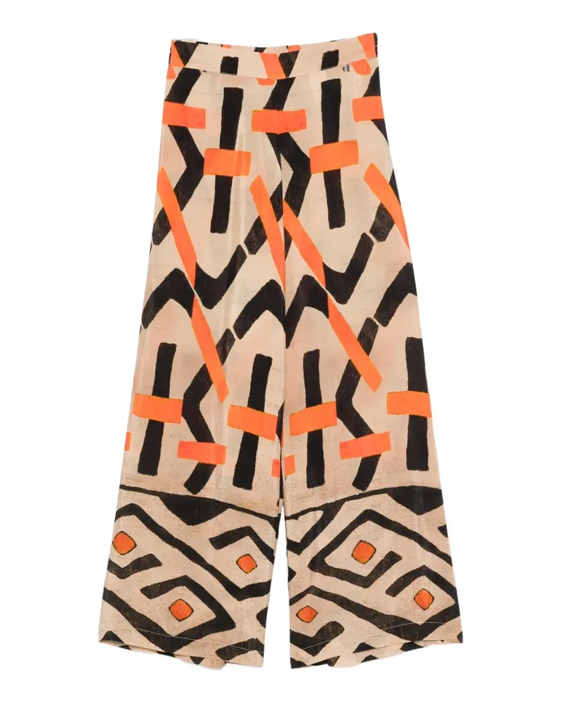 Dixie patterned palazzo pants - Nude Nude