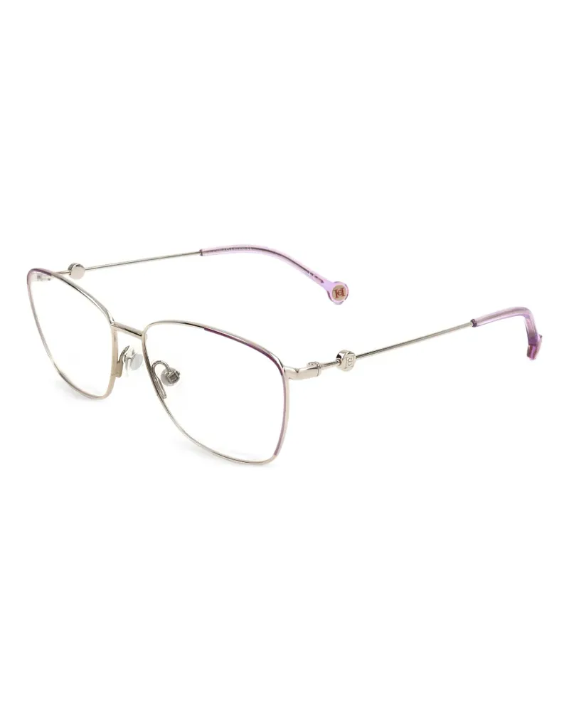 Carolina Herrera New York Brille mit geometrischem Gestell - Gold Gold