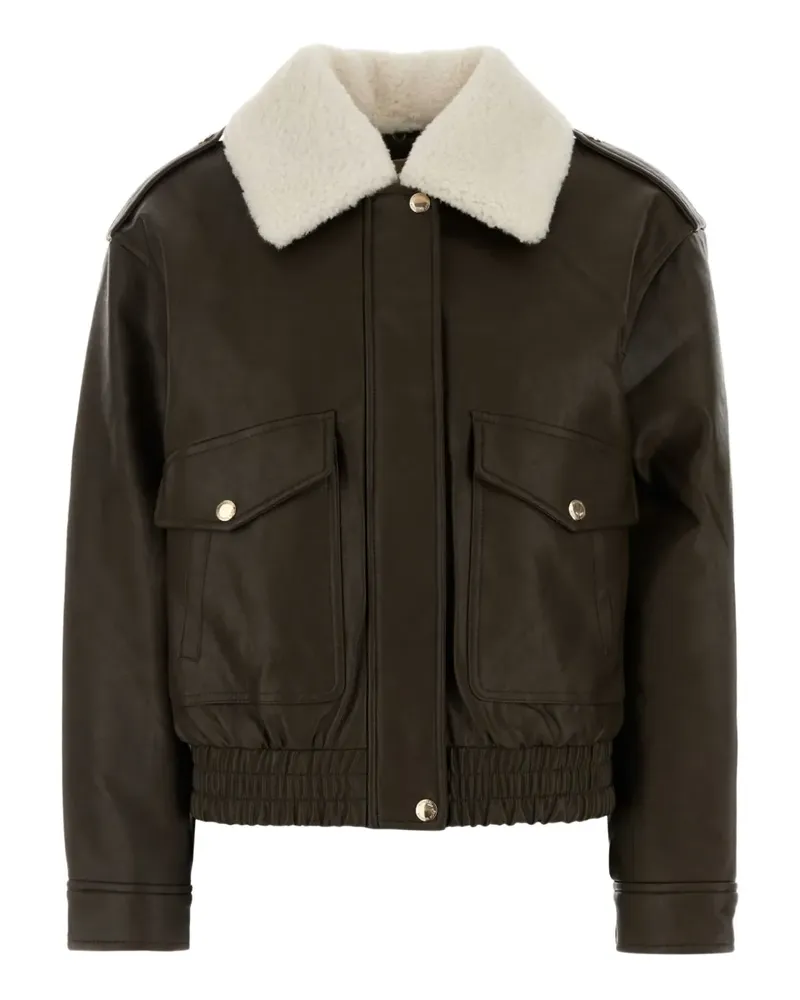 Michael Kors Jacke mit Shearling-Kragen - Braun Braun