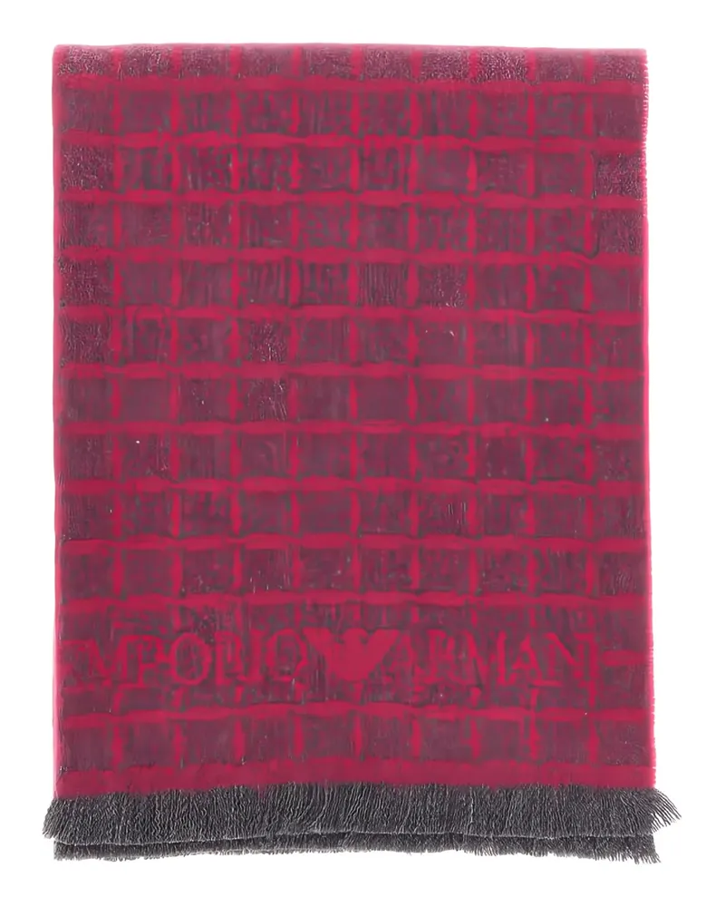 Emporio Armani checked scarf - Rot Rot