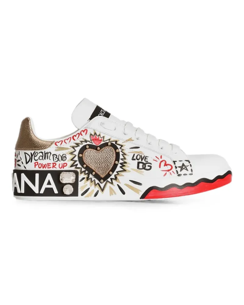 Dolce & Gabbana Sneakers mit Logo - Weiß Weiß