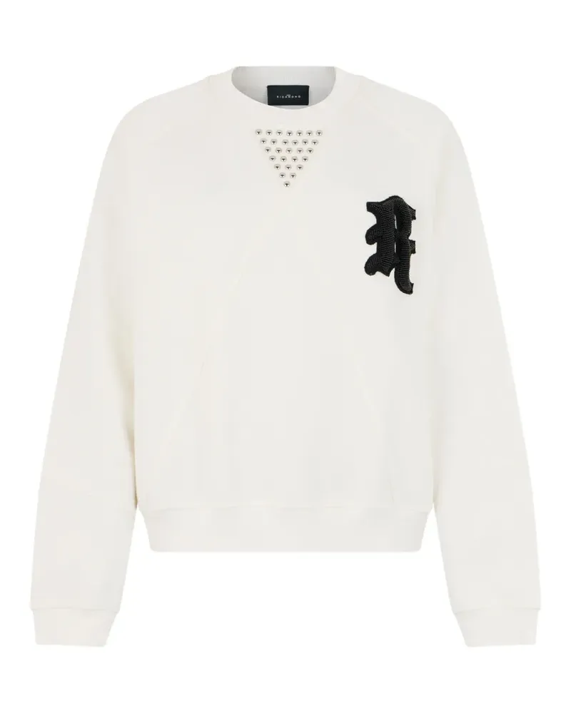 John Richmond Sweatshirt mit Logo-Patch - Nude Nude