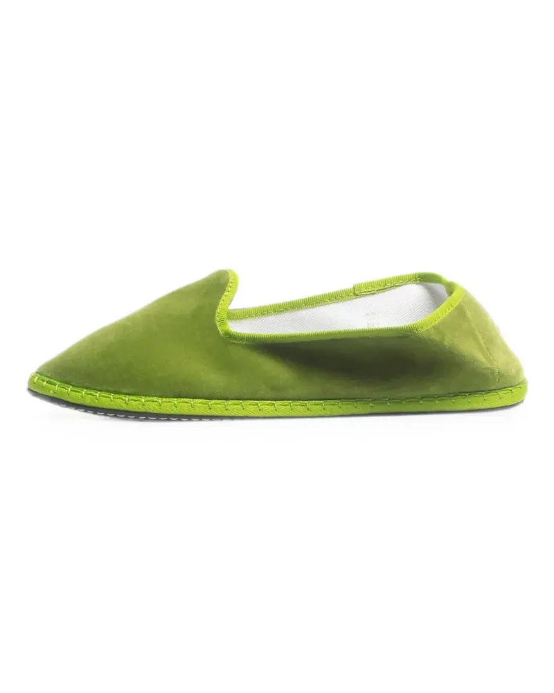 Closed Slipper aus Samt - Grün Grün