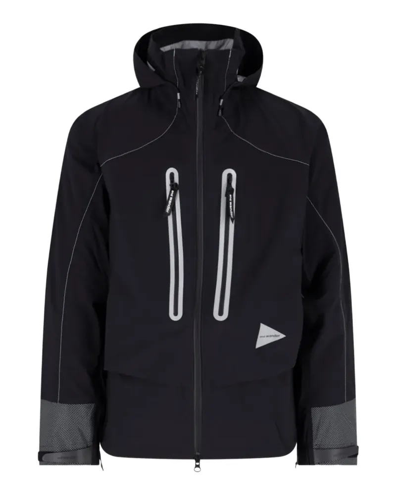 and wander Pertex Shield Jacke - Schwarz Schwarz