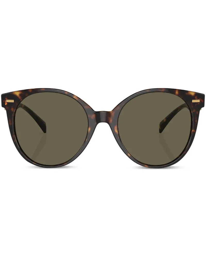 Versace Runde Sonnenbrille in Schildpattoptik - Grün Grün